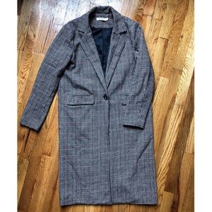 Houndstooth peacoat